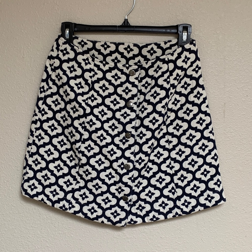 Topshop Geometric Mini Skirt US6